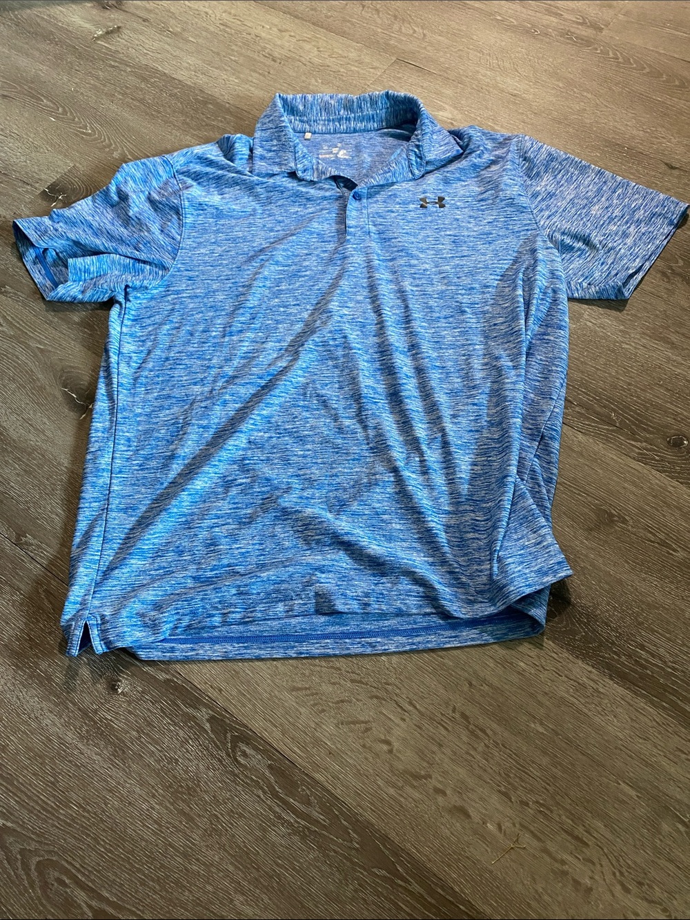 Under Armour Men’s Heathered Light Blue Polo
